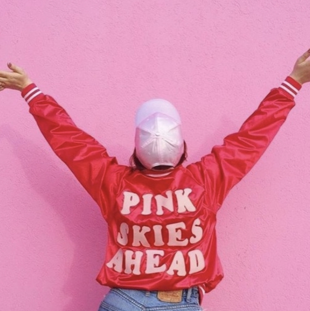 stickybaby pink skies ahead sz med jacket